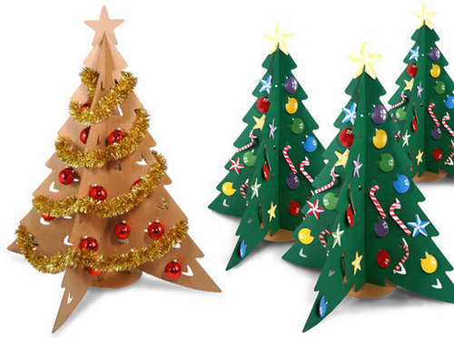 クリスマスツリーを手作りで簡単にできる作り方 段ボールやフェルトを使って